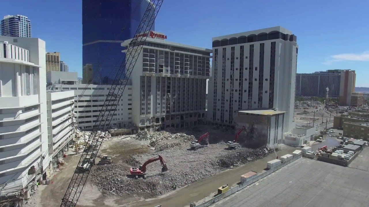 Riviera Las Vegas Demolition Update: May 18, 2016 - YouTube